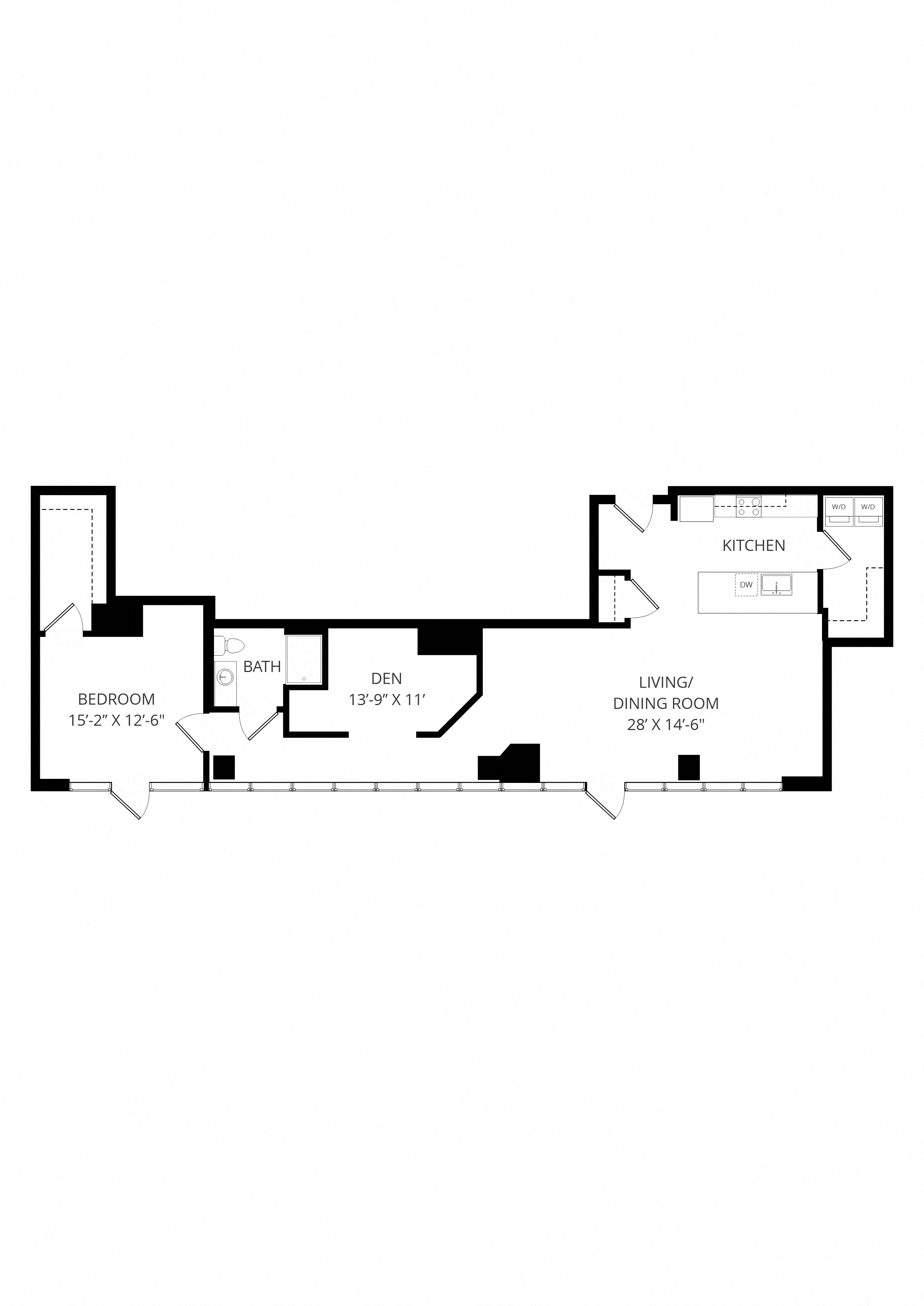 1x1dp B19 floor plan